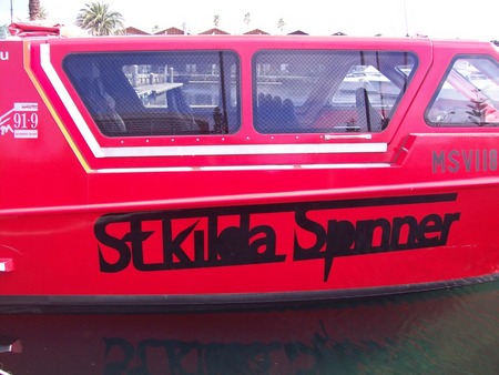 St Kilda Spinner Jet Boat Rides Logo and Images