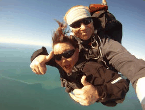 Skydive Bribie Island Logo and Images