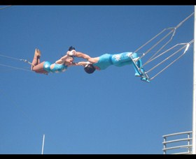 Trix Circus Flying Trapeze Logo and Images