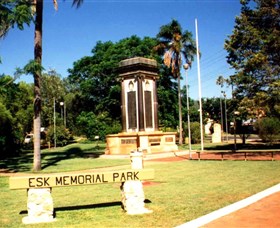 Esk War Memorial and Esk Memorial Park Logo and Images