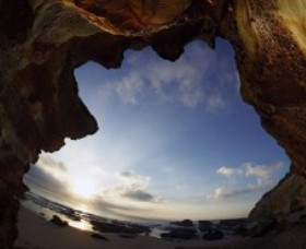 Caves Beach Logo and Images