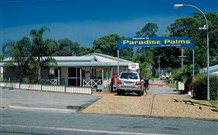 Paradise Palms Caravan Park Logo and Images