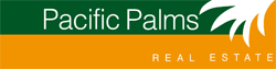 Pacific Palms Real Estate Logo and Images