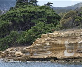 Triabunna Cabin and Caravan Park Logo and Images