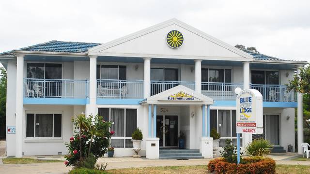 Blue and White Lodge Logo and Images