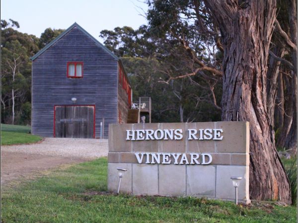 Herons Rise Vineyard Accommodation Logo and Images