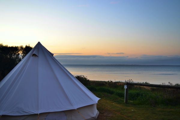 Phillip Island Glamping Logo and Images