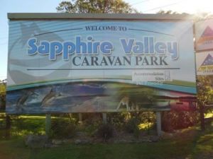 Sapphire Valley Caravan Park Logo and Images