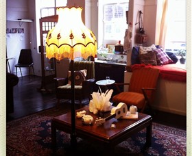 Studio 19 Art Gallery and Creative Loungeroom Logo and Images