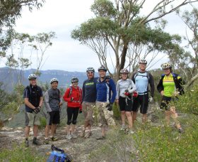Blue Mountains Mountain Bike Adventure Tour Logo and Images