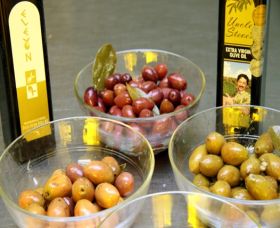 Ambrosia Olive Farm Logo and Images