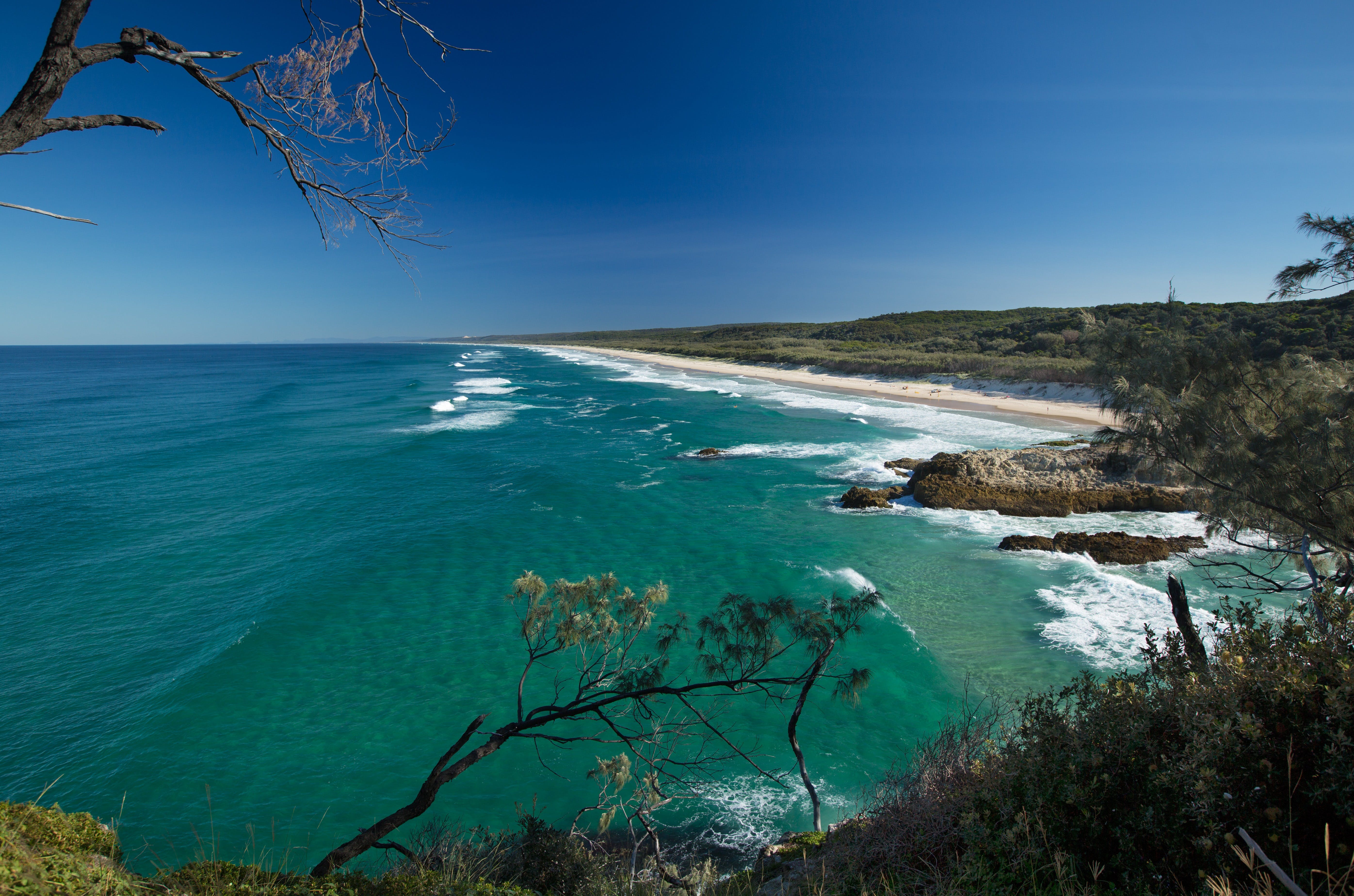 Main Beach, North Stradbroke Island (Minjerribah) Logo and Images