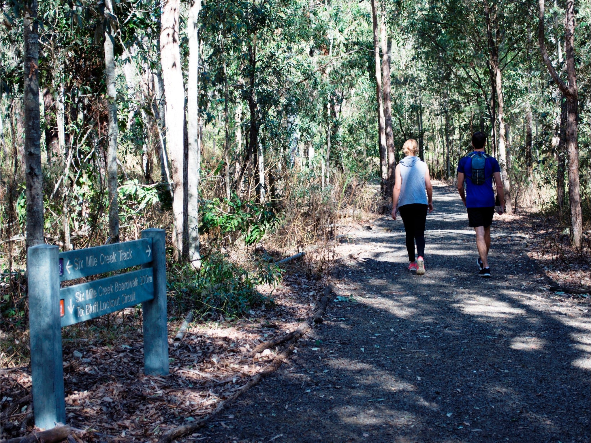 Six Mile Creek, Bluff Lookout and Little White Rock Trails Logo and Images