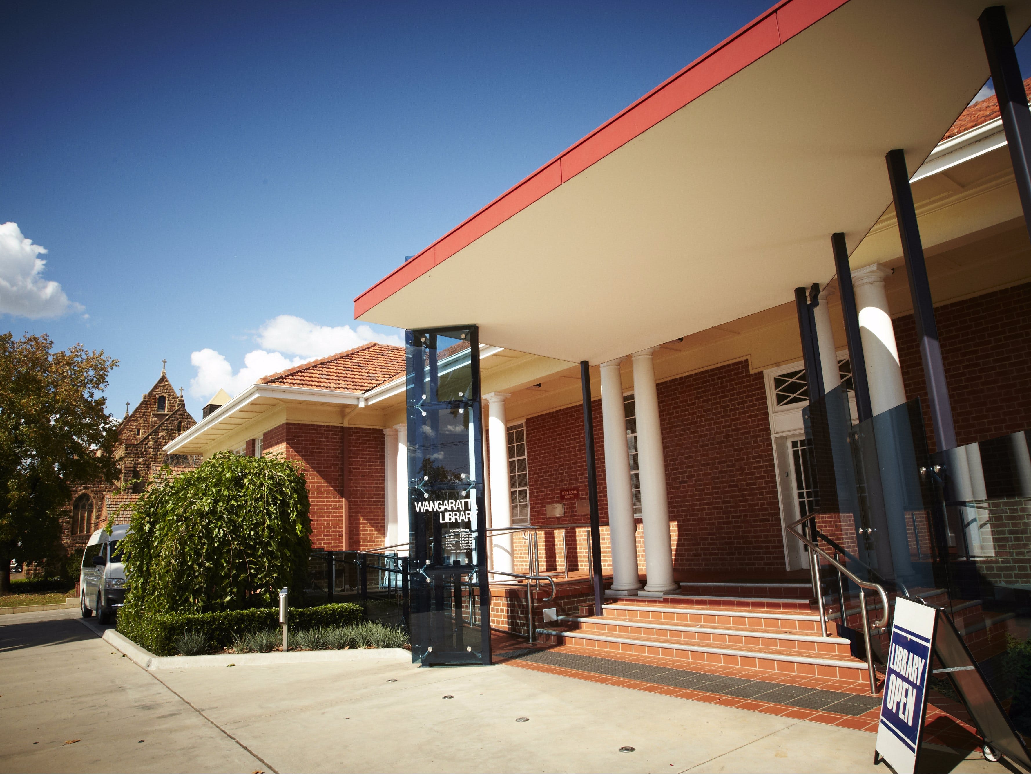 Wangaratta Library Logo and Images