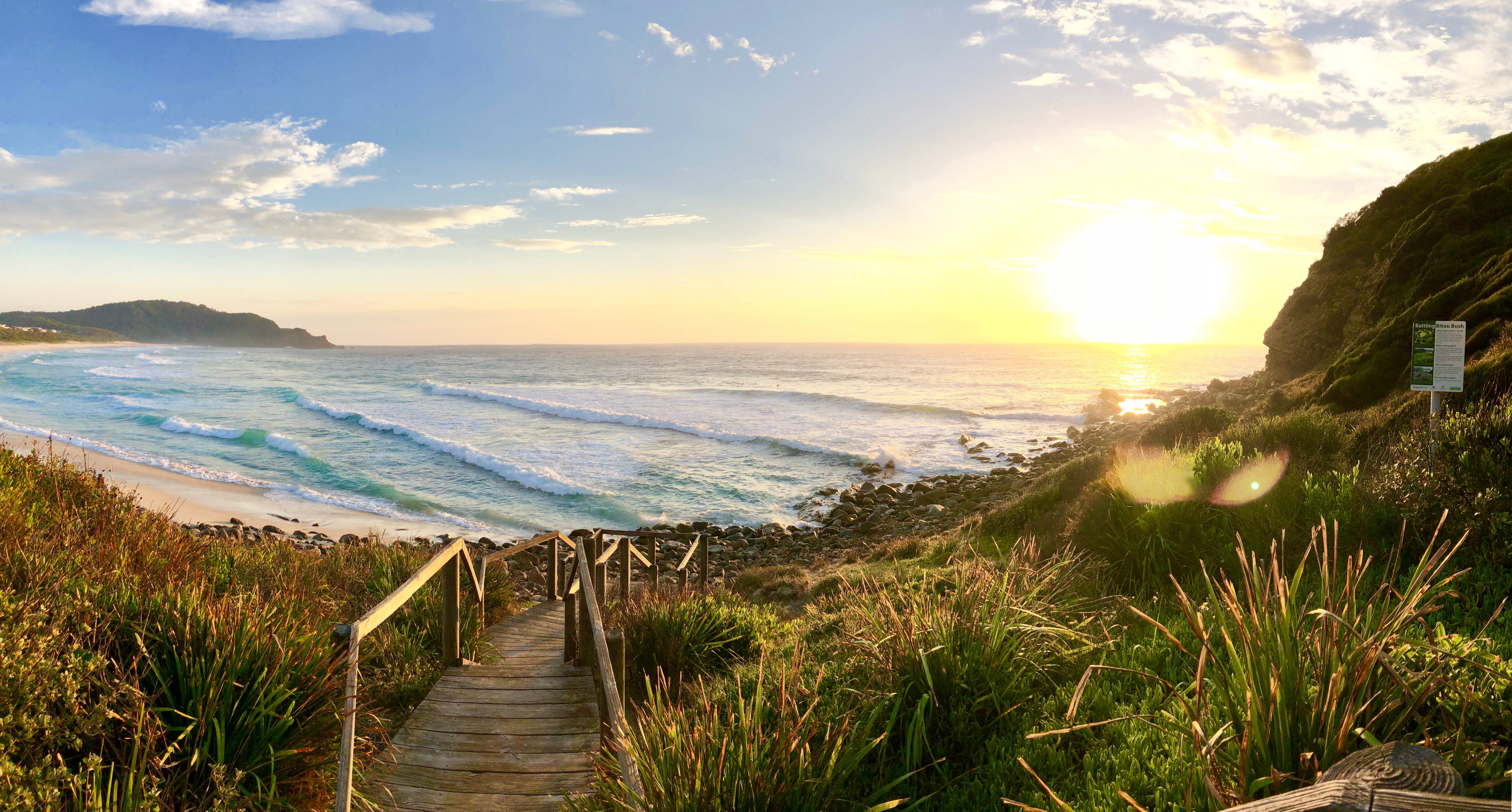 Boomerang Beach, Pacific Palms Logo and Images