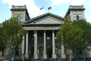 Trades Hall Logo and Images