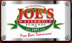 Joe's Waterhole Hotel Logo and Images