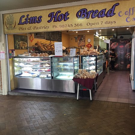 Lim's Hot Bread Logo and Images