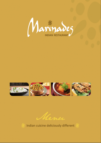Marinades Indian Restaurant Logo and Images