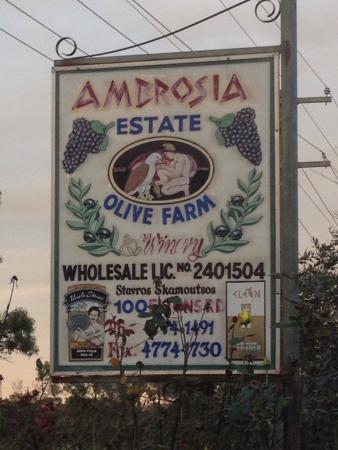 Ambrosia Olive Farm Restaurant Logo and Images