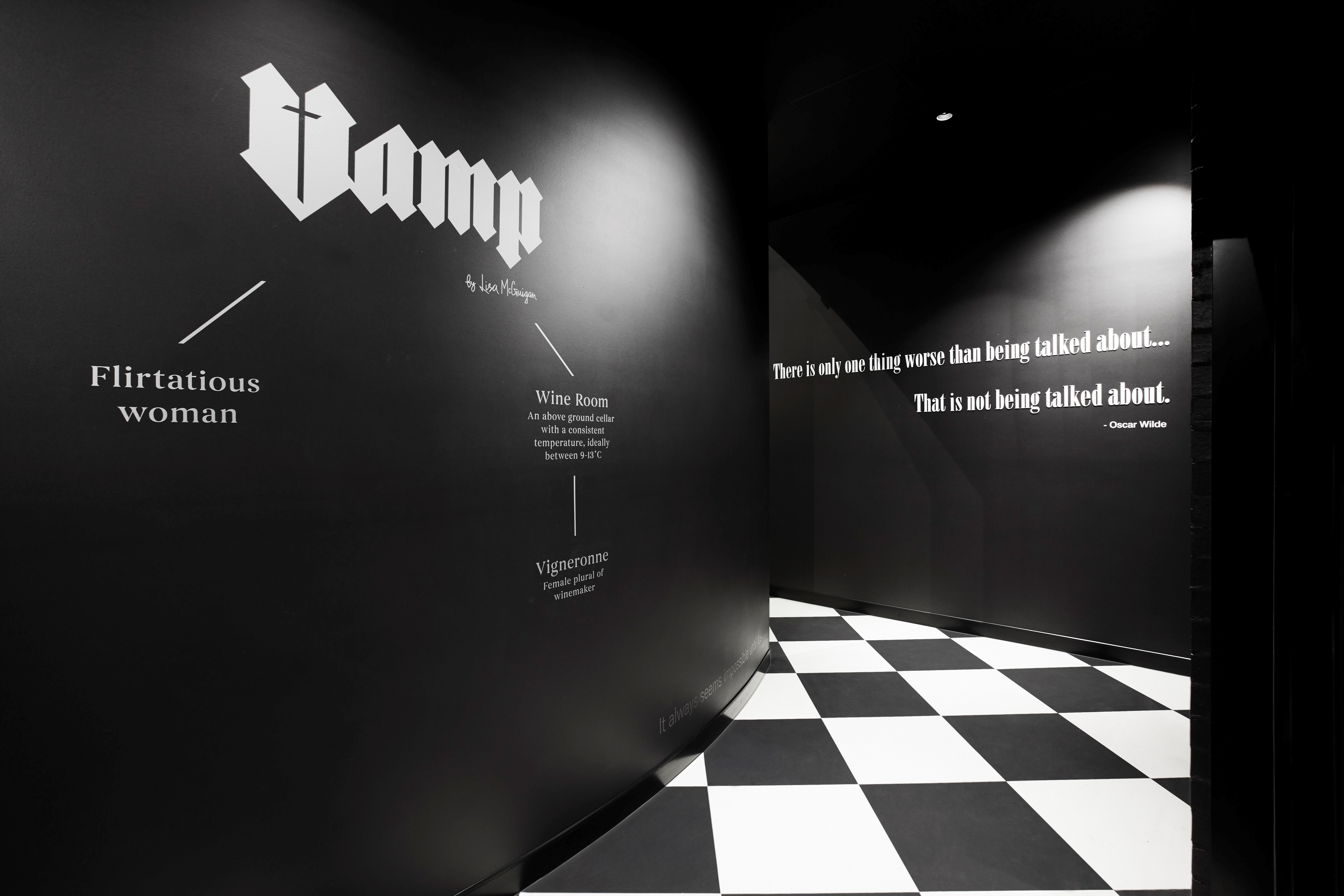 Vamp by Lisa McGuigan Wines Logo and Images