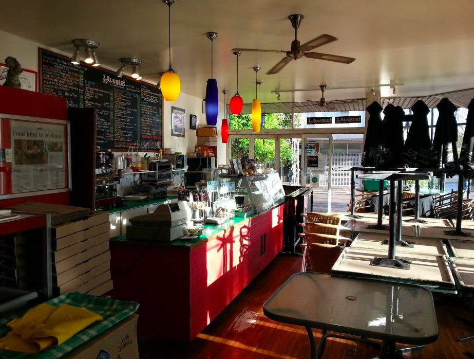 Rumbles Fine Cafe Logo and Images