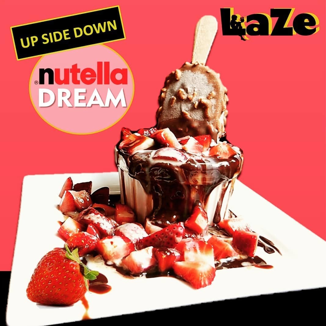 Laze Casual Dining & Desserts Logo and Images