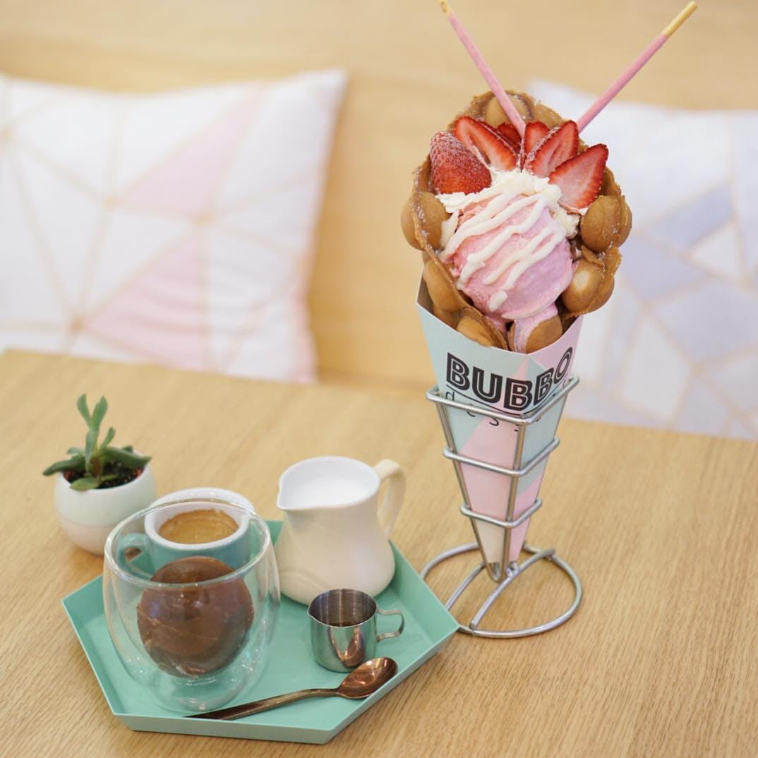 BUBBO dessert Logo and Images