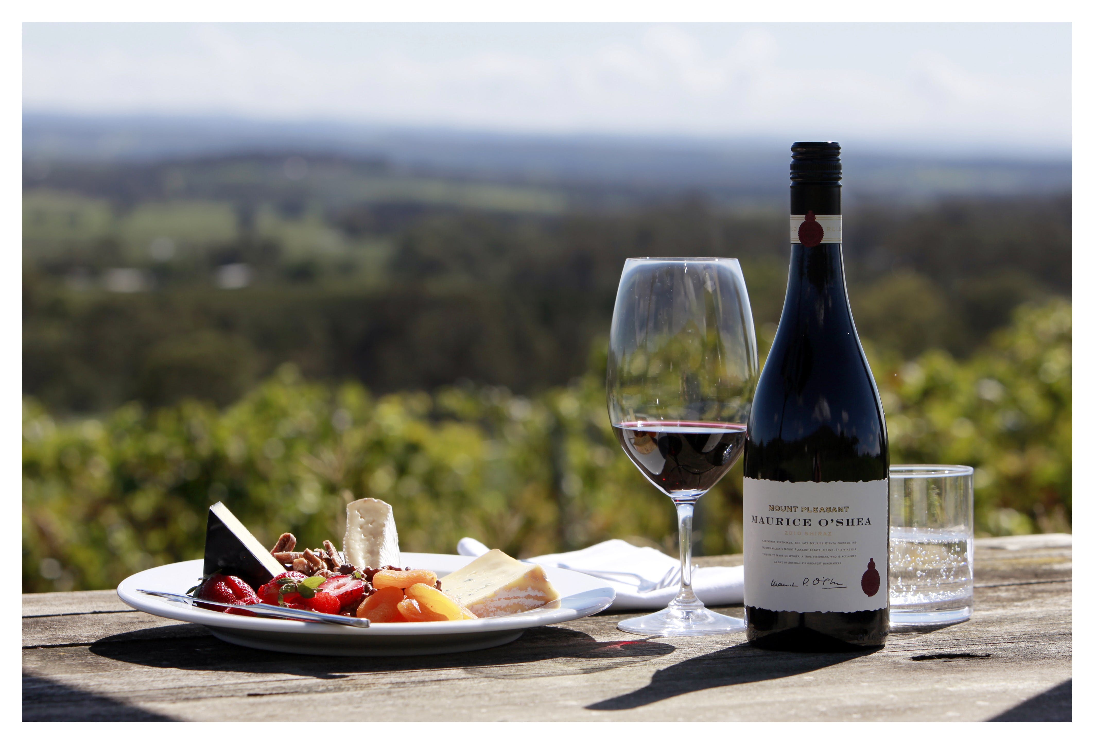Mount Pleasant Wine and Food Estate Logo and Images