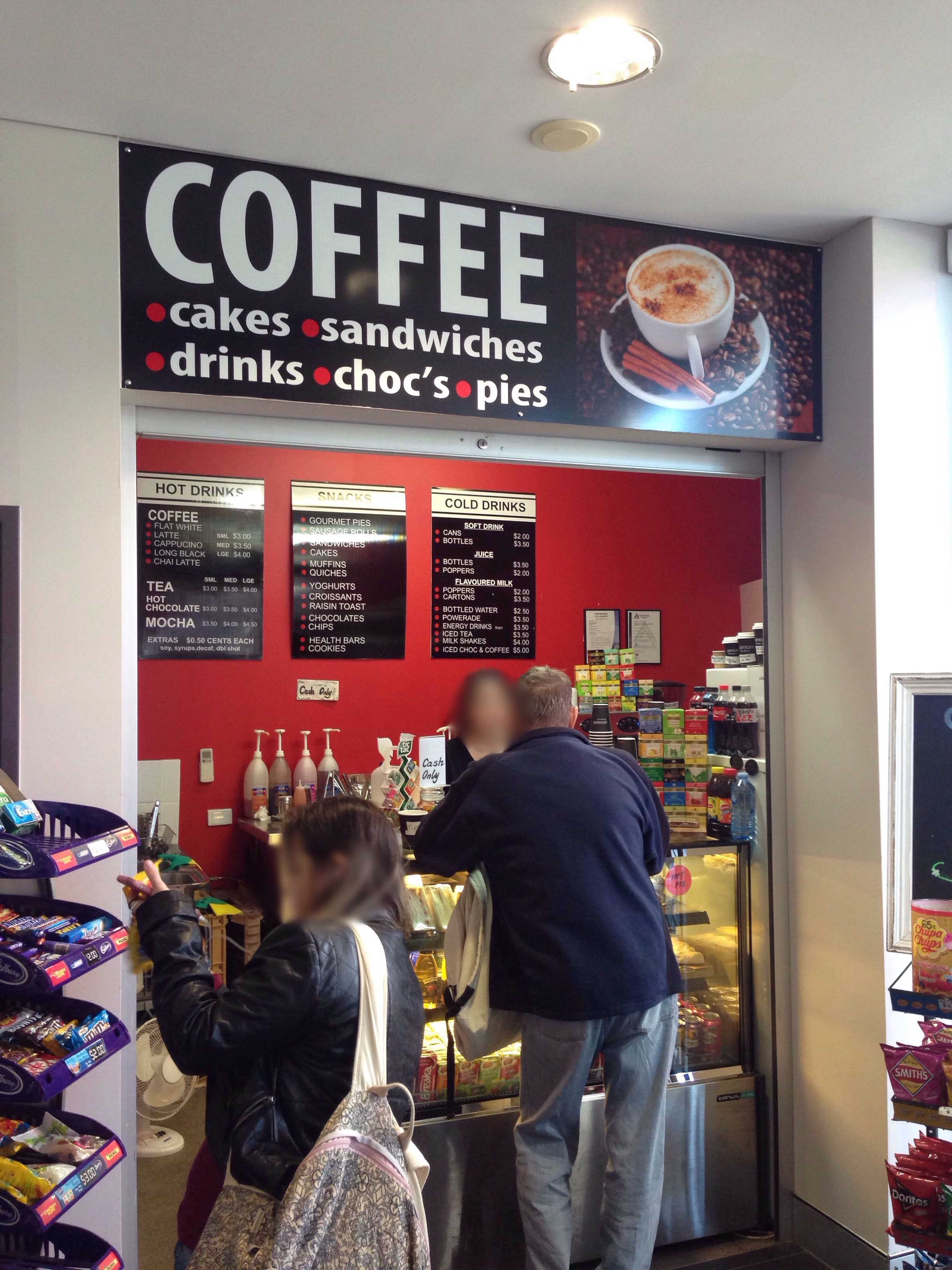 Cafe at Southport Library Logo and Images