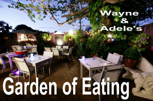 Wayne & Adele’s Garden of Eating BYO Restaurant Logo and Images