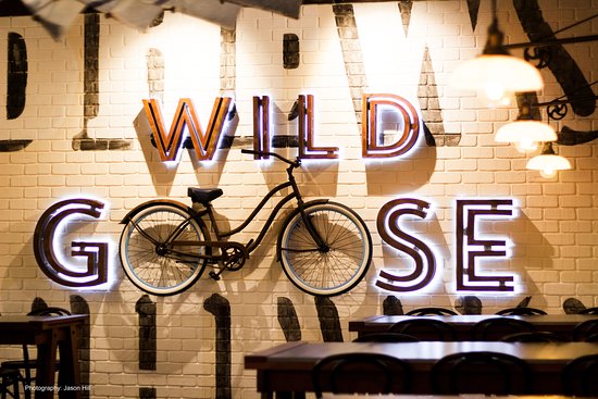 Wild Goose Brews & Chews Logo and Images