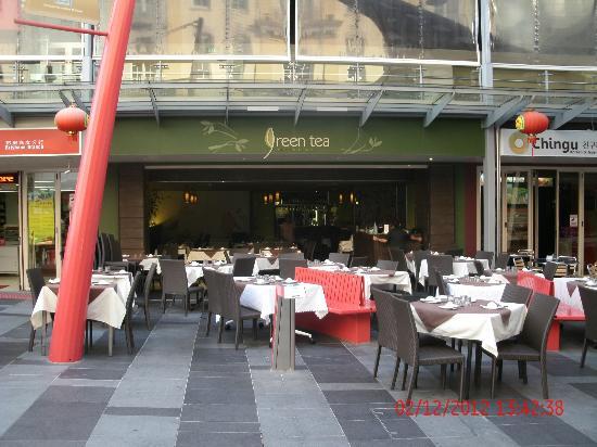 Green Tea Restaurant Logo and Images