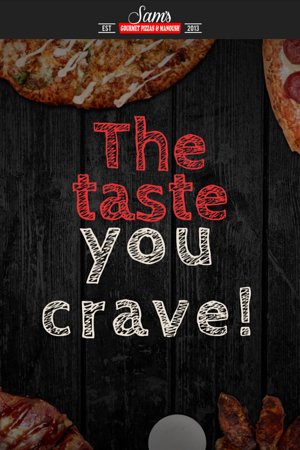 Sam's Gourmet Pizzas Logo and Images