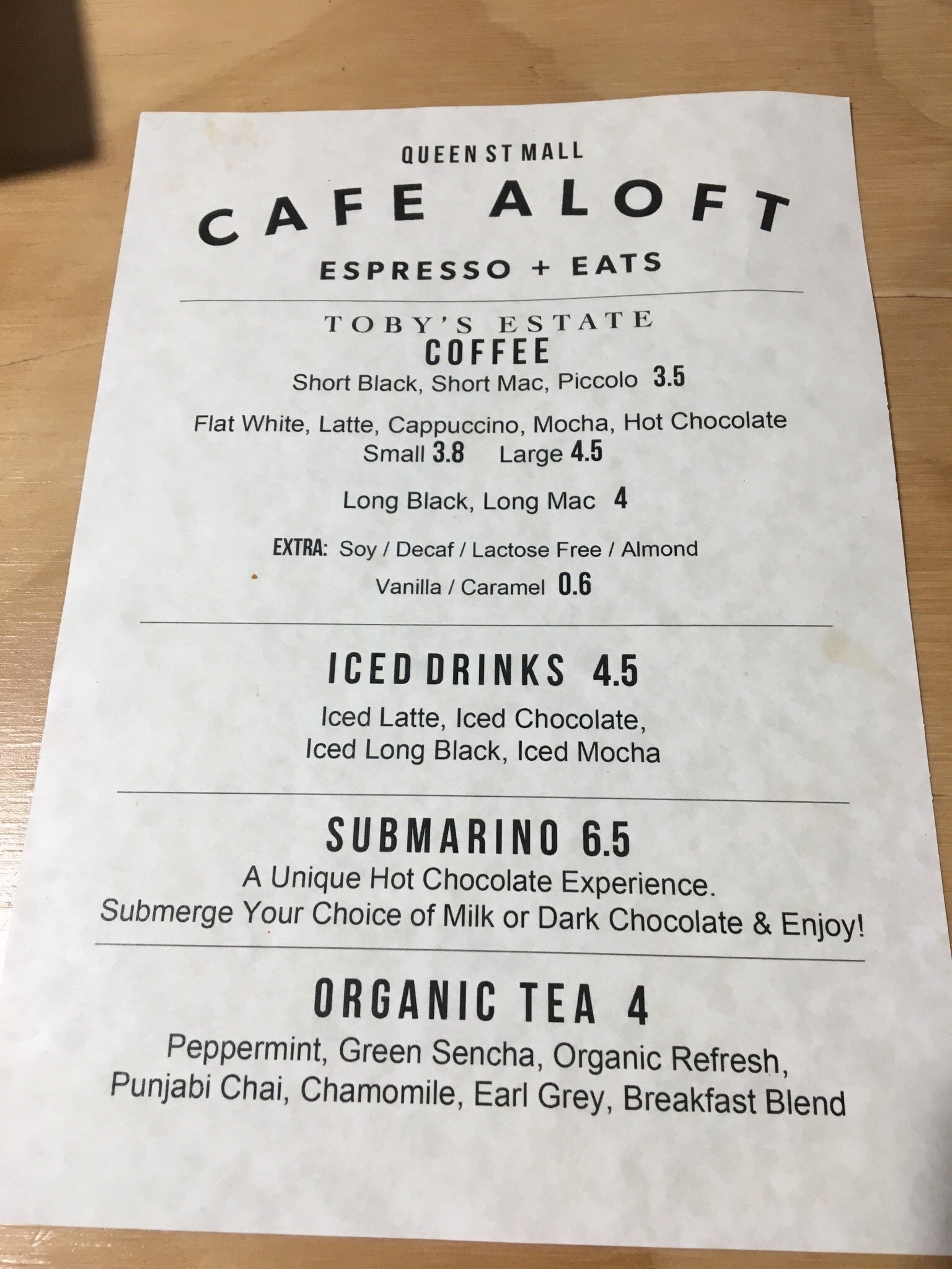 Cafe Aloft Logo and Images