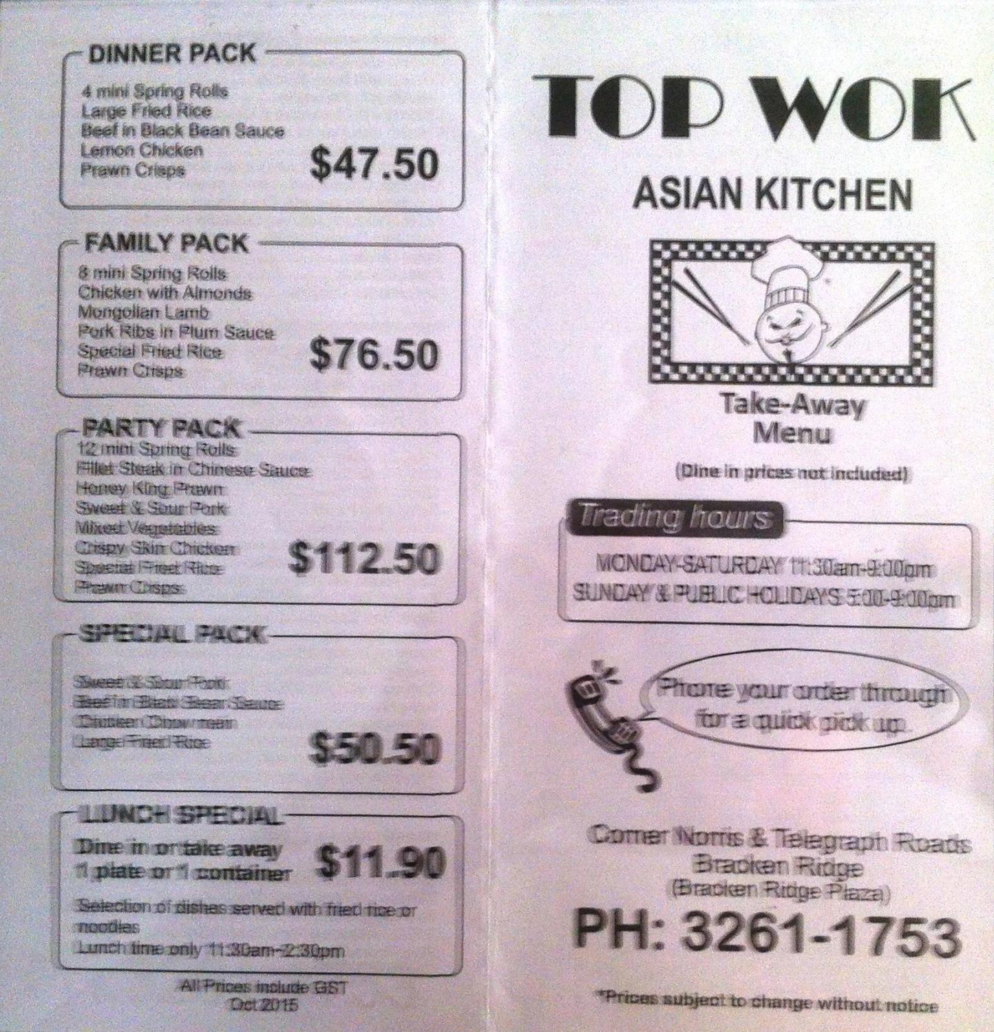Top Wok Chinese Restaurant Logo and Images