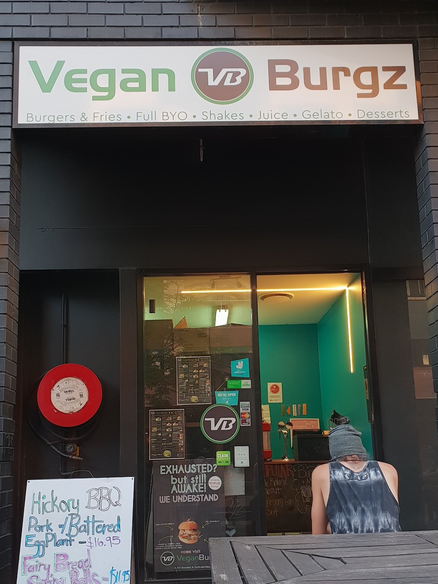 Vegan Burgz Logo and Images