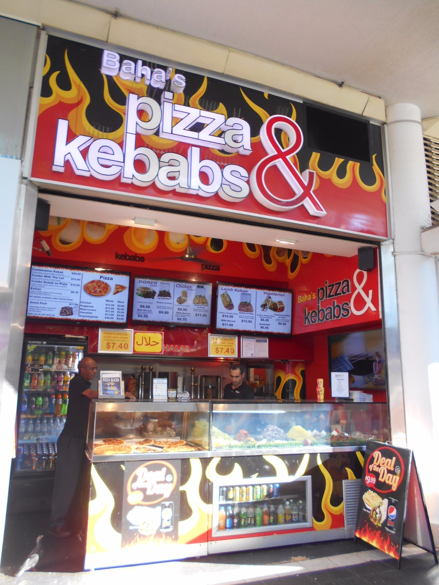 Baha's Pizza and Kebab Logo and Images