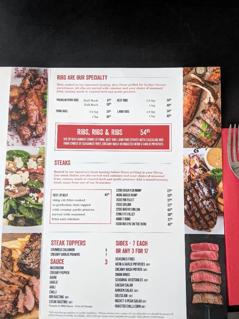 Ribs and Rumps Marina Mirage Logo and Images