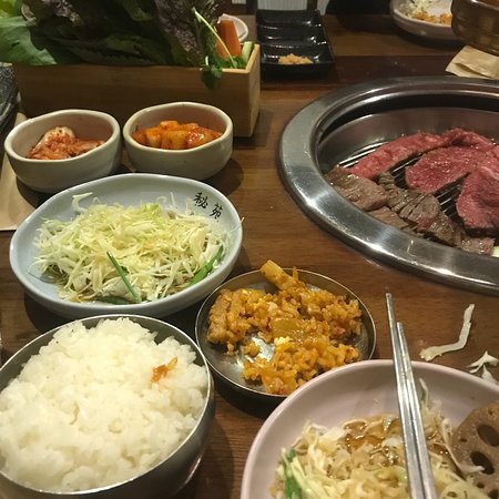 GAL.B Korean BBQ Restaurant Logo and Images