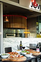 Jovi Woodfire Pizza and Pasta Bar Logo and Images