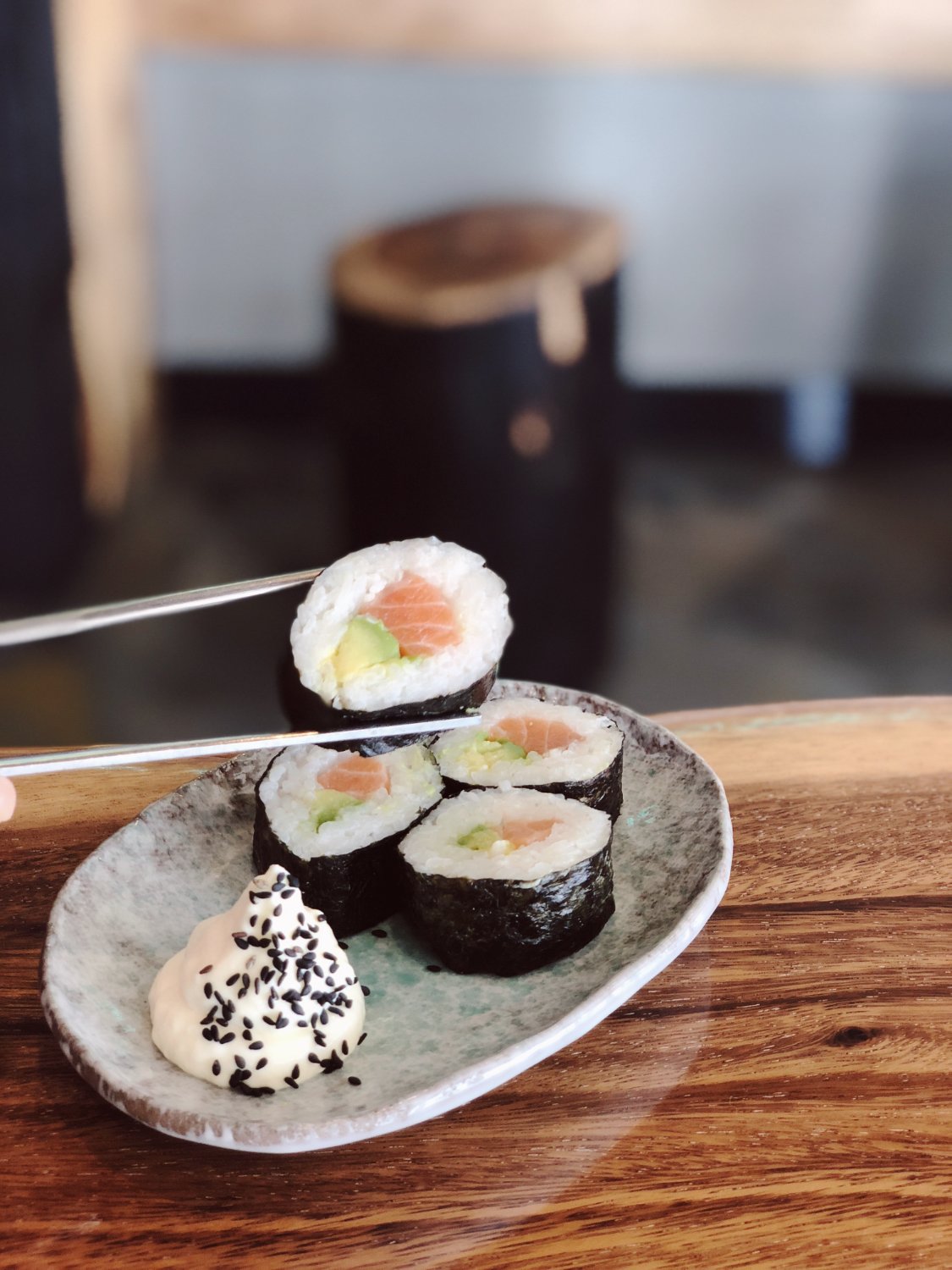 Okazu Sushi Bar Logo and Images