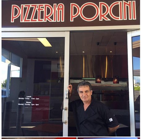 Pizzeria Porcini Logo and Images