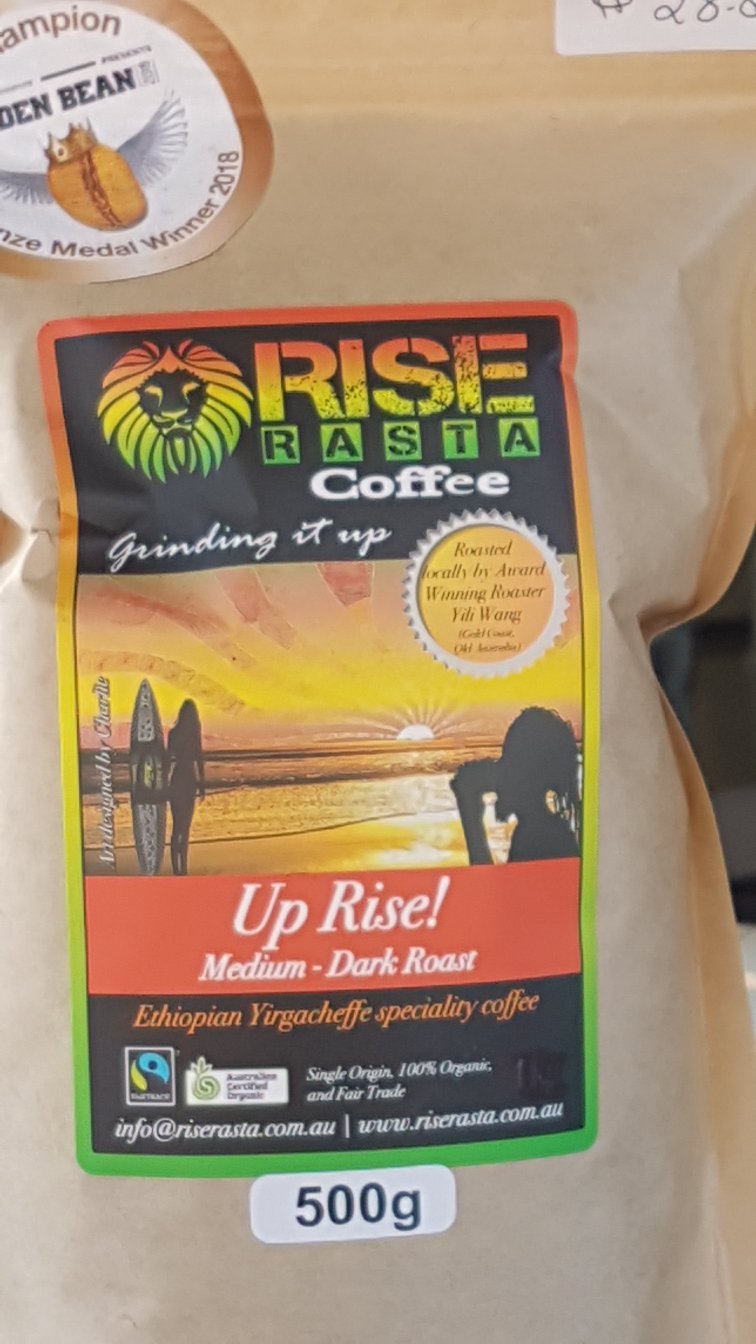 Rise Rasta Coffee Logo and Images