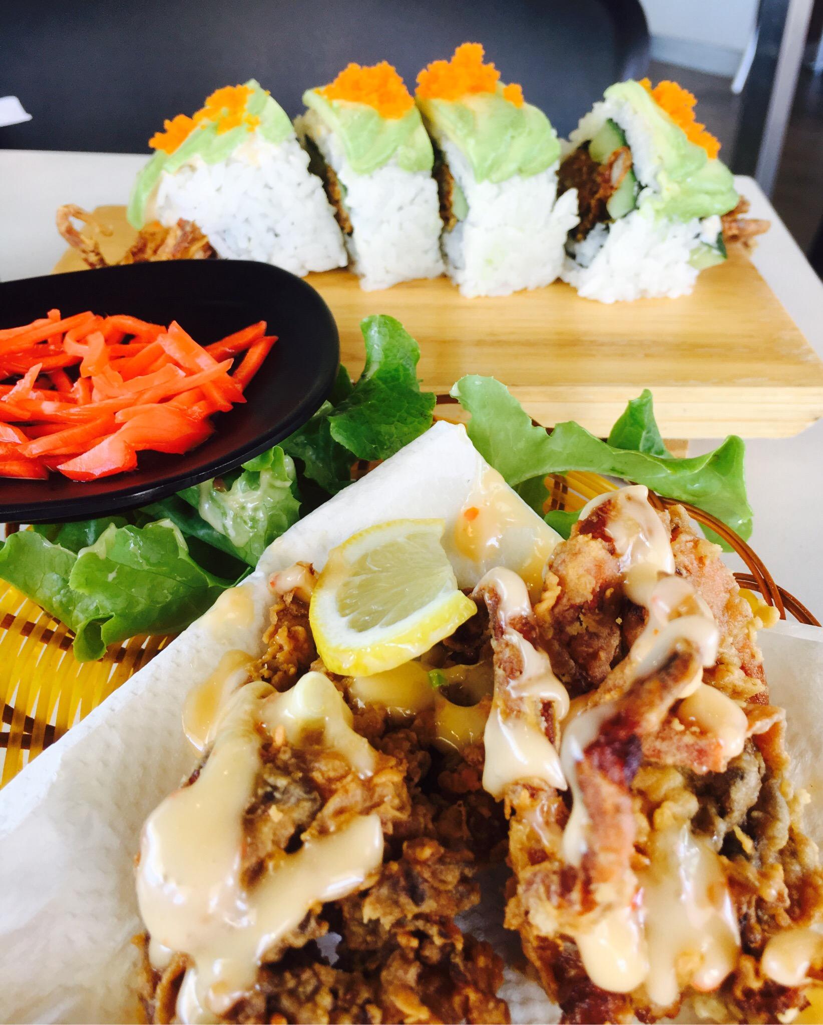 Tsuru Sushi Cafe Logo and Images