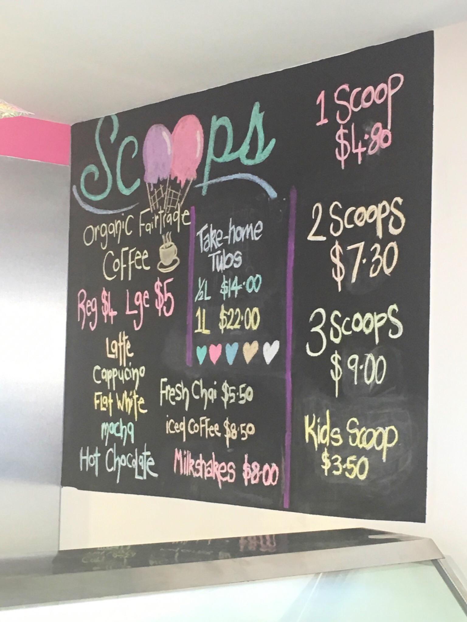 Scoops Gelatiland Logo and Images