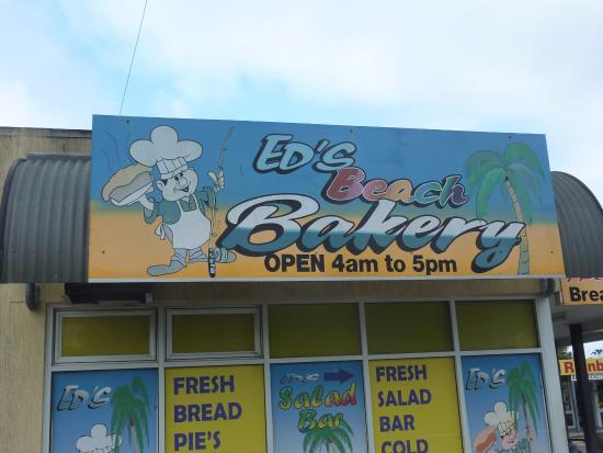 Eds beach bakery rainbow beach Logo and Images