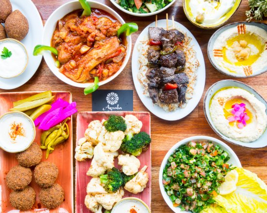 Agraba Lebanese Mezze Logo and Images
