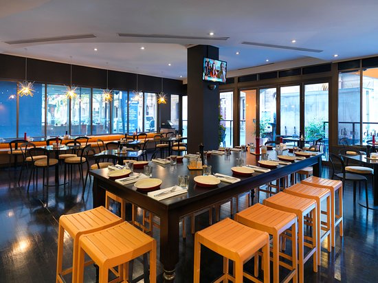 Alibi Kitchen and Bar Logo and Images
