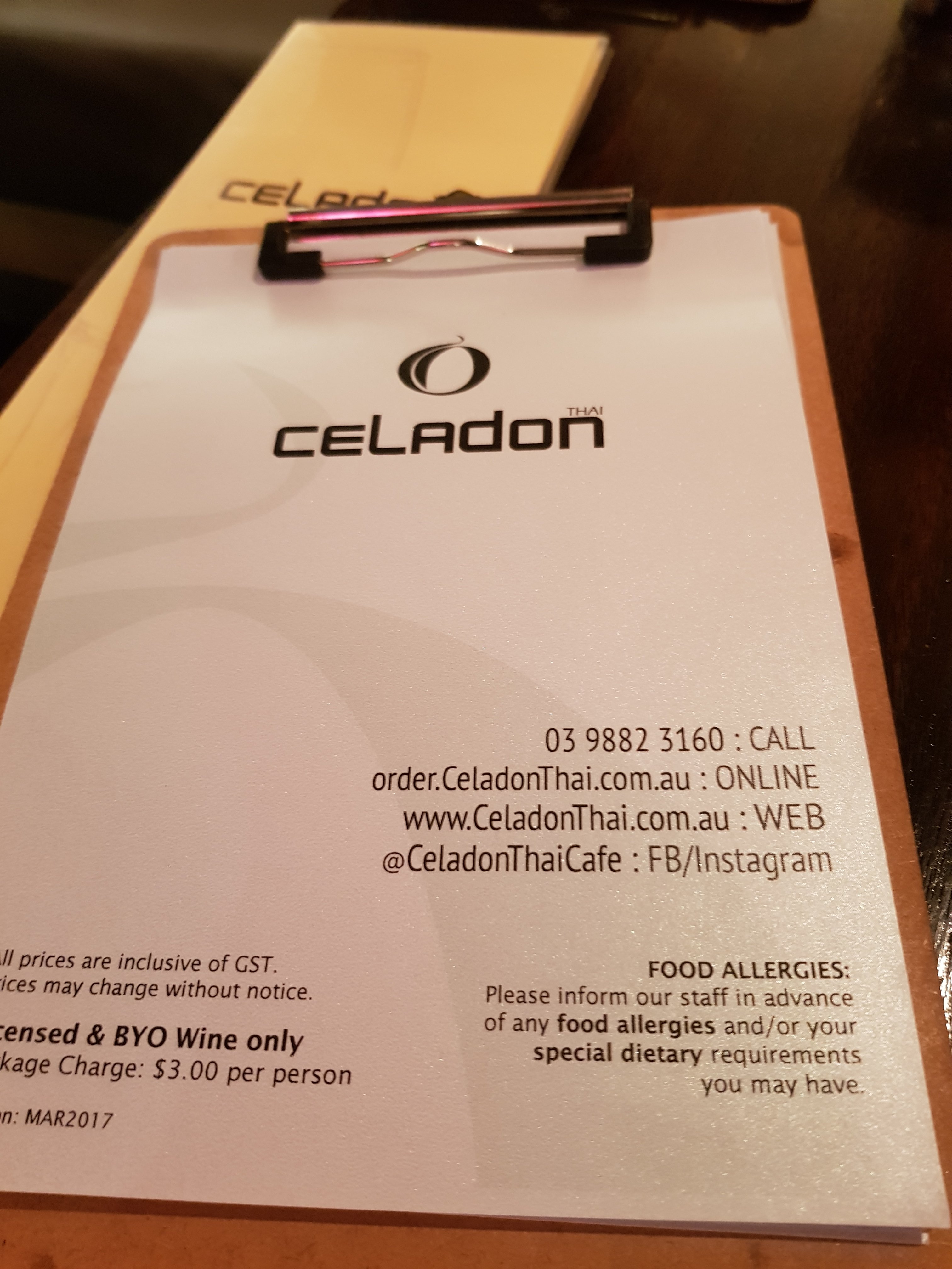 Celadon Thai Cafe Logo and Images